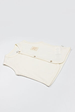 Bistyle Modal Flying Balloons Bebek Yelek BS18110 Ekru