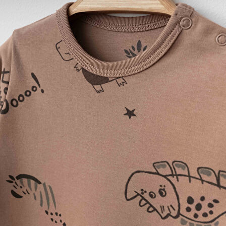 Eslenza Baby Organik 2'li Tulum 0049 Kahve