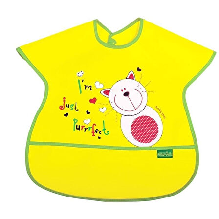 BabyJem Poli Muşamba Büyük Mama Önlüğü 029 Sarı