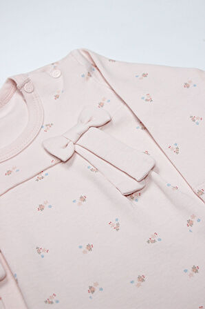 Bistyle Grow İn Love 2'Li Bebe Takım 14102 Pembe Ekru