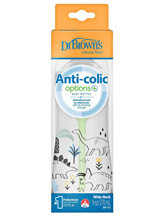 Dr.Brown's Geniş Ağız PP Antikolik Options Biberon  270 ml Erkek