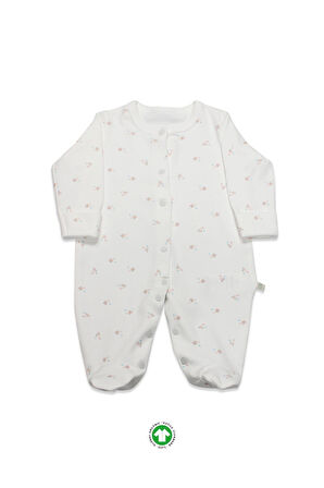 Bistyle Grow İn Love Bebe Tulum 15103 Pembe Ekru