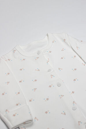 Bistyle Grow İn Love Bebe Tulum 15103 Pembe Ekru