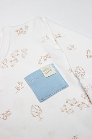 Bistyle Curly Lamb 3'Lü Zıbın Takımı 13107 Bej Ekru