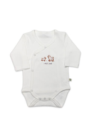 Bistyle Curly Lamb Uzun Kol Kravuze Body 17111 Bej Mavi Ekru