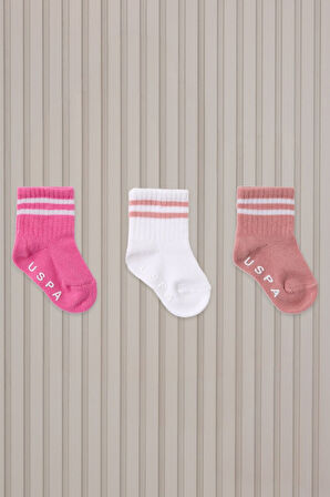 U.S. Polo Assn  Bebek Çorap USB2206 Rose