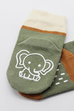 Bistyle Hayvan Figür Kaymaz Kız Soket Çorap 2'Li BS10120 Nil