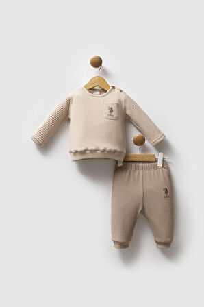 U.S. Polo Assn 2 li Takım USB2587 Bej
