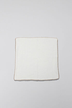 Bistyle Organik 28x28 6'Lı Havlu Mendil 90105 Ekru