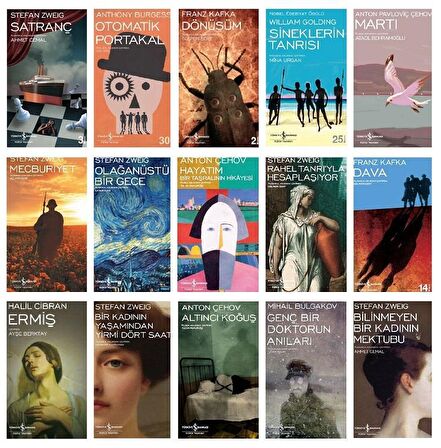İş Bankası Modern Klasiklerden Seçmeler 15 Kitap Set