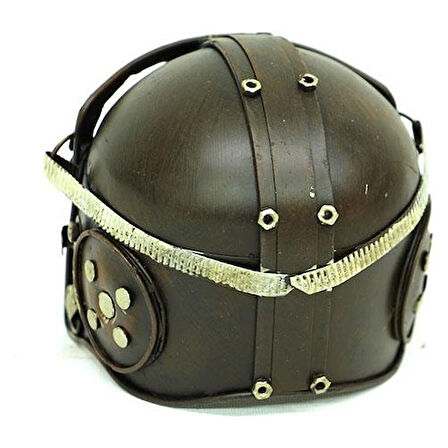 Himarry Dekoratif Metal Pilot Kaskı Biblo Vintage Dekoratif Hediyelik