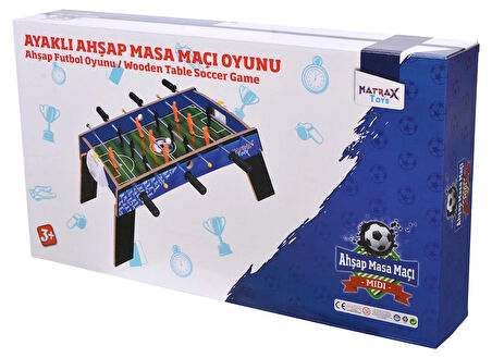 babydoor Matrax Oyuncak Ahşap Ayaklı Masa Maçı Oyunu (Langırt Masası) Aktivite Oyuncakları