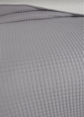 Livoras Home Elisa Dolgulu Çift Taraflı Çift Kişilik 240X260 cm Yastıklı Yatak Örtüsü Gri