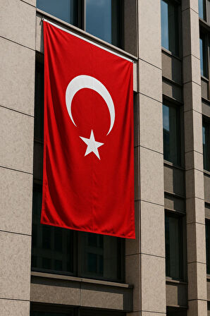 Türk Bayrağı 120×180 – Raşel Kumaş, Çift Dikiş