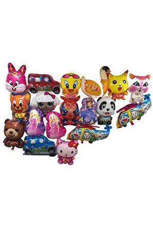 Beyaz Kedi 3 Adet Büyük Boy 41cmx54cm Folyo Balon (helyum) No:17