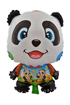 Neşeli Panda 3 Adet Büyük Boy 41cmx60cm Folyo Balon (helyum) No:19