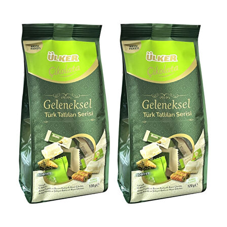 Ülker Geleneksel Türk Tatlıları Çikolata Serisi Şöbiyet & Burma Kadayıf 120g x 2 Adet