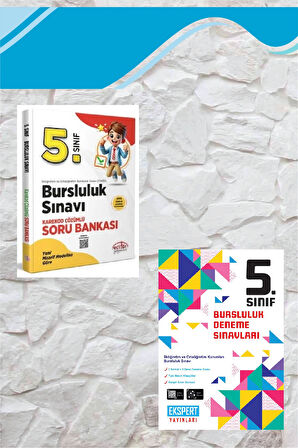 5.Sınıf Bursluluk Sınavı Soru Bankası (Karekod Çözümlü)+ Deneme Sınavı