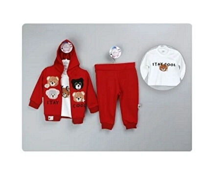  Erkek Bebek Takımı 3'lü