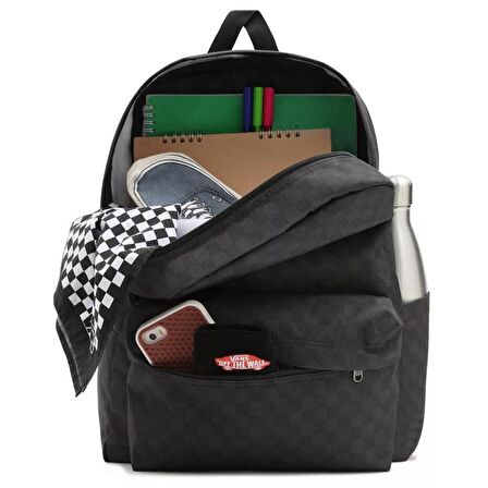 Vans Mn Old Skool Check Backpack Sırt Çantası Siyah