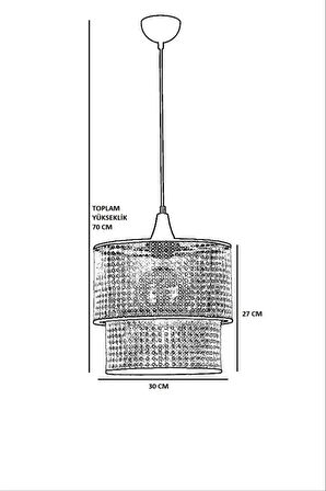 RATTAN CEVİZ KÜÇÜK PASTA SARKIT