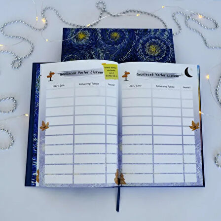 Uretti - Sevil 1505 El Yapımı Gezi Defteri - Gezginler İçin Özel Tasarım Macera Günlüğü