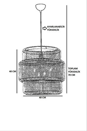 ASEL TEKLİ KAHVE RATTAN SARKIT