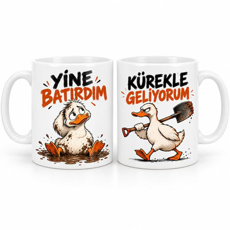 Kanka Kurtarma 2'li Porselen Kupa Seti - MODEL 995