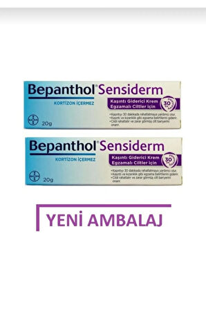 Sensiderm Kaşıntı Giderici Krem 20gr 2 Adet