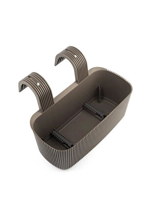 Omnipazar KRS-249 Dekoratif Plastik Pera Askılı Balkon Saksı 3.2 Litre