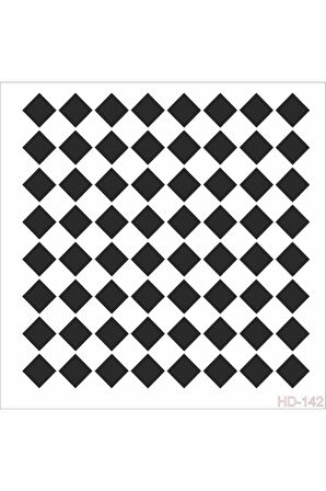 Hd142 Home Dekor Stencil 45x45