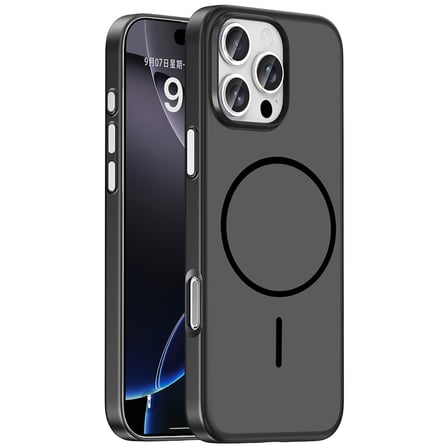 iPhone 16 Pro Max Kılıf MagSafe Şarj Özellikli Ultra İnce Mat Soft Lora PC Kapak