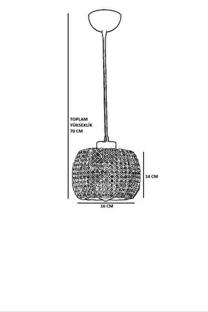 TIGER TEKLİ RATTAN SARKIT