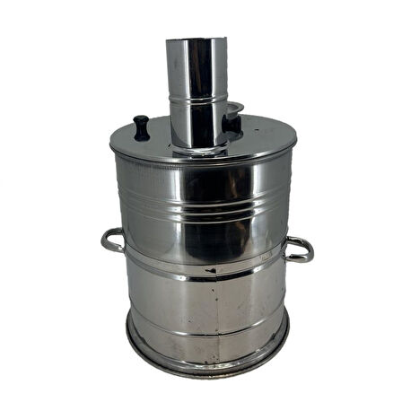 Paslanmaz 304 Çelik Demlikli 7 litre Semaver