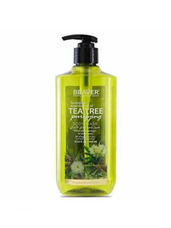 Beaver Tea Tree Çay Ağacı Aromalı Arındırıcı Kuru Ciltler İçin Kalıcı Kokulu Duş Jeli 400 ml