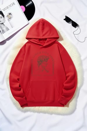 Unisex Ars Longa Vita Brevis Baskılı Oversize Hoodie Kapüşonlu Sweatshirt