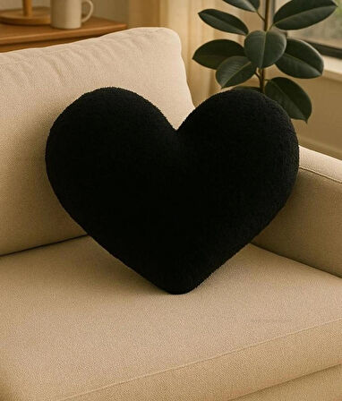 Teddy iç dolgulu kalp yastık, kalp yastık 