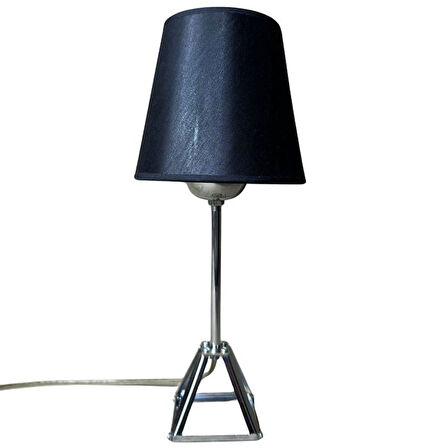 Uretti - Funda 1593 5588 Zümrüt Luna Noir Modern Abajur Metal Ayaklı Masa Lambası
