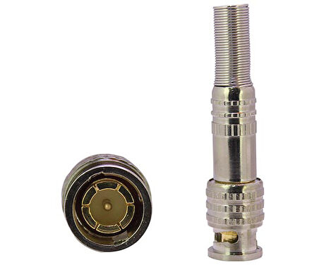 Elektromer Metal Yaylı BNC Erkek Fiş