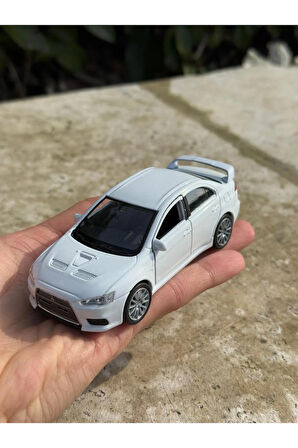 Mitsubishii Lancer EVO X 1/36 Ölçek Diecast Metal Model Araba Oyuncak Araba Çek Bırak Araba 12cm