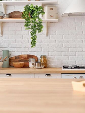 Yapay Çiçek Saksıda Sarkan Yeşil Fare Kulağı Şimşir Yapay Sarmaşık Pastel 50cm