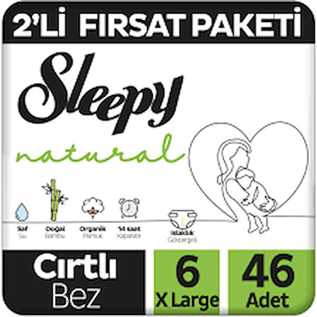 SLEEPY NATURAL 2'Lİ FIRSAT 46ADET SLEEPY