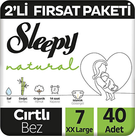 SLEEPY NATURAL 2'Lİ FIRSAT 40ADET SLEEPY