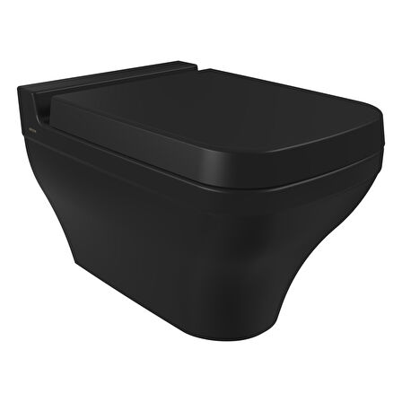 Bocchi  Scala Asma Klozet, Yavaş Kapanan Kapak 1080-004-0128 Mat Siyah