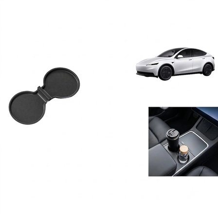 Otohousse Tesla Model 3 Model Y Uyumlu Bardaklık Pedi Siyah Silikon
