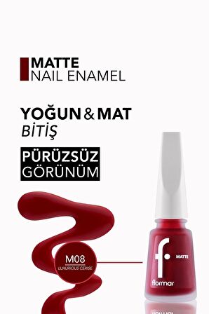 Flormar Oje - Matte Nail Enamel M0 8690604189694