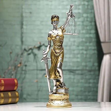 Themis Adalet Terazisi Heykeli Büyük 55cm