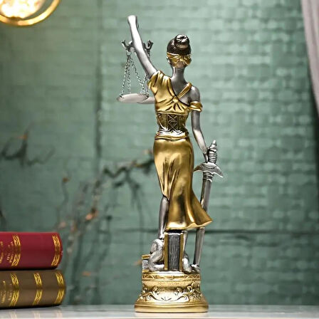Themis Adalet Terazisi Heykeli Büyük 55cm