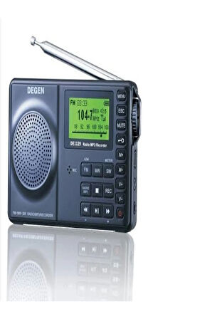 DE-1129 FM Stereo/AM/SW DSP ATS 4GB MP3 Çalar Dijital Kaydedici Taşınabilir Çok Fonksiyonlu Radyo