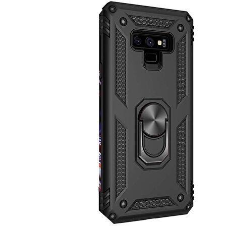 Gpack Samsung Galaxy Note 9 Kılıf Vega Standlı Yüzüklü Mıknatıslı